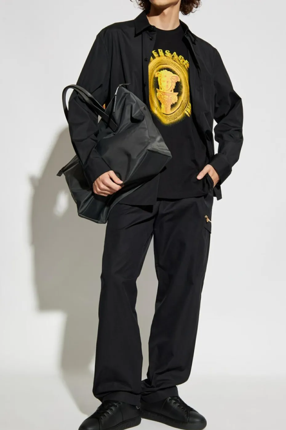 Versace BLACK Shirt with pocket