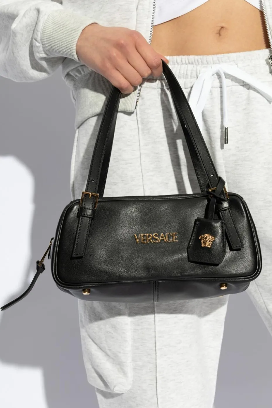 Versace BLACK Shoulder bag Tag Bowling