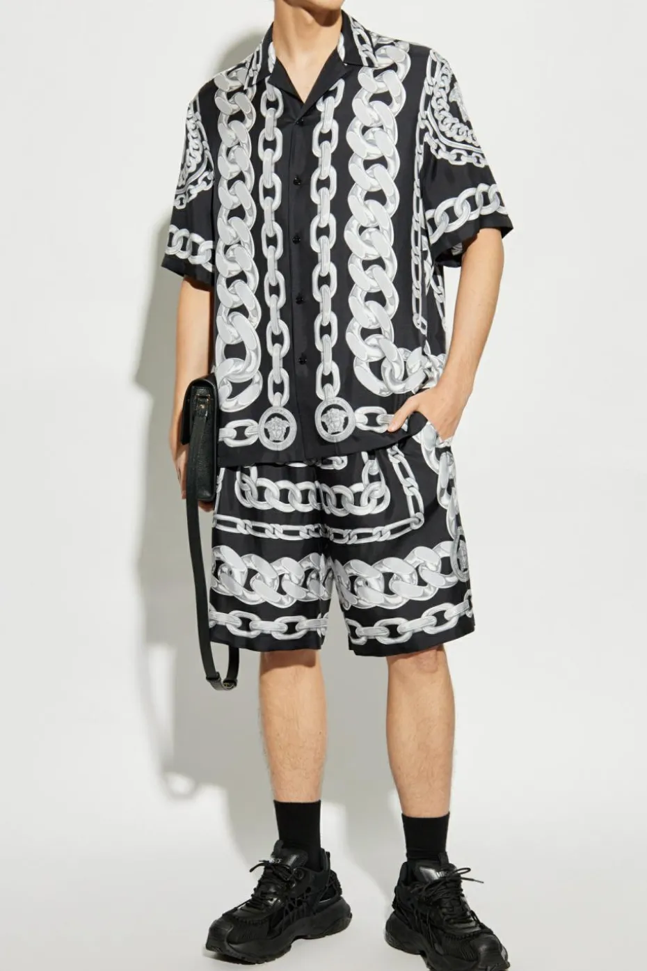 Versace BLACK Silk shorts