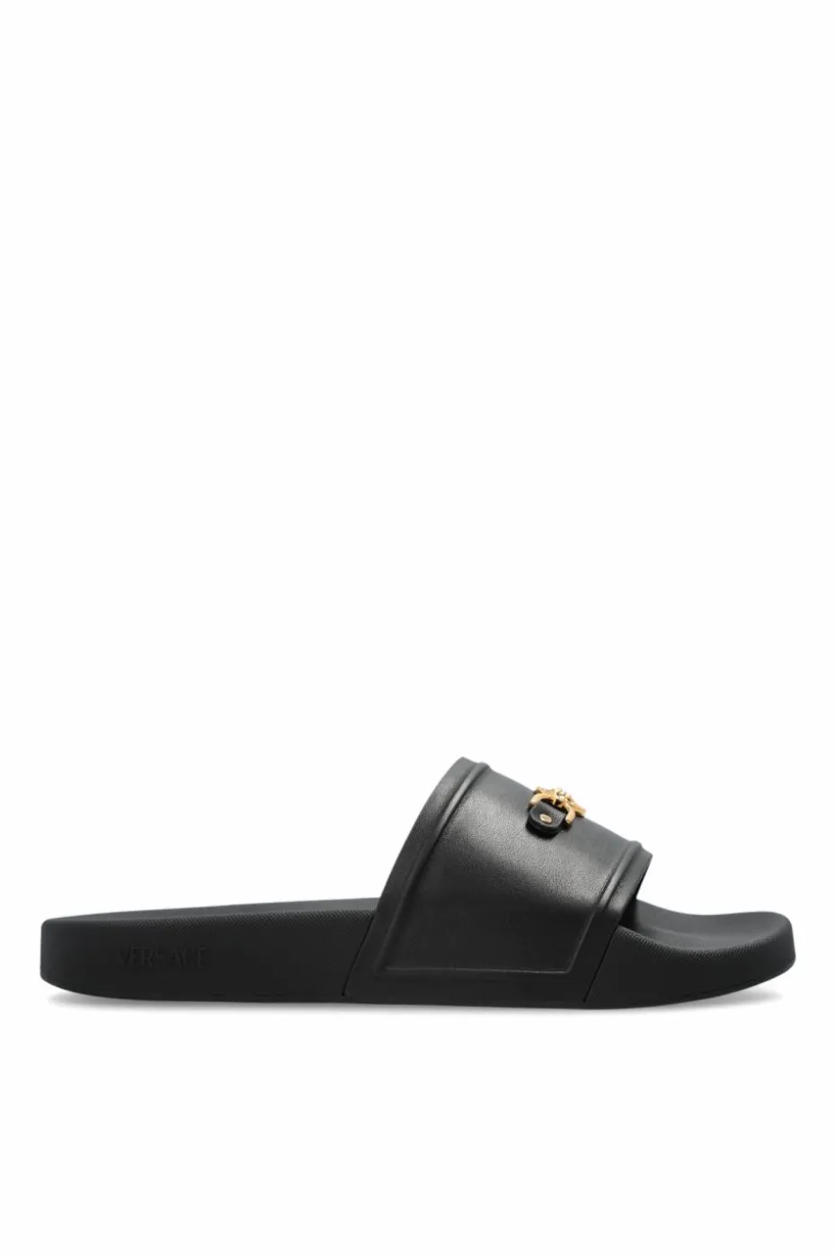 Versace BLACK Slides with logo