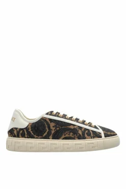 Versace BLACK Sports shoes with lurex thread