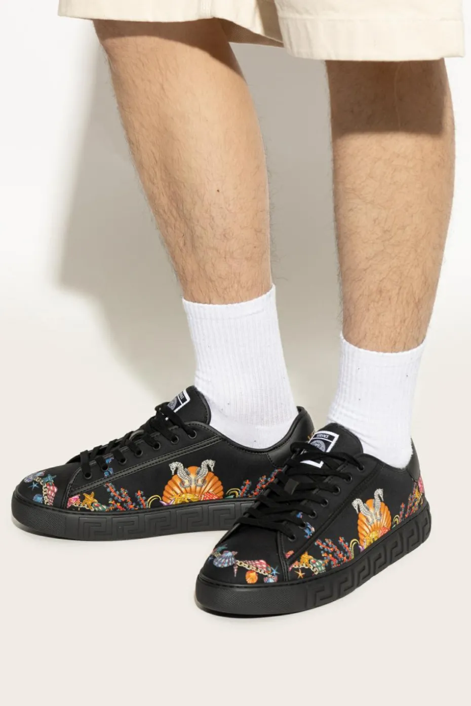 Versace BLACK Sports shoes with colorful print