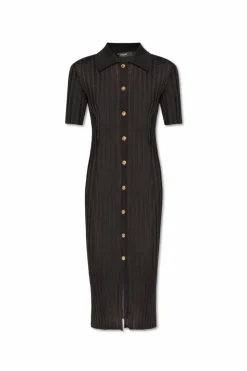 Versace BLACK Striped dress