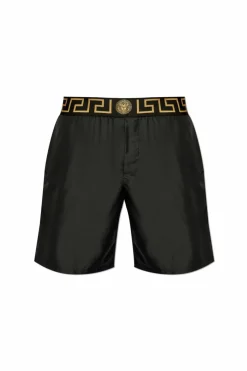 Versace BLACK Swim Shorts with Logo