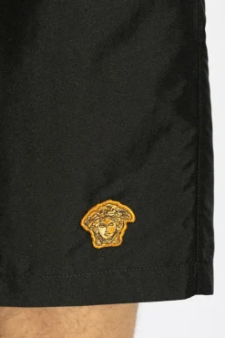 Versace BLACK Swim trunks with patch