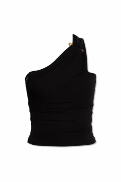 Versace BLACK Top with exposed shoulder