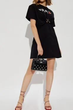 Versace BLACK T-shirt style dress