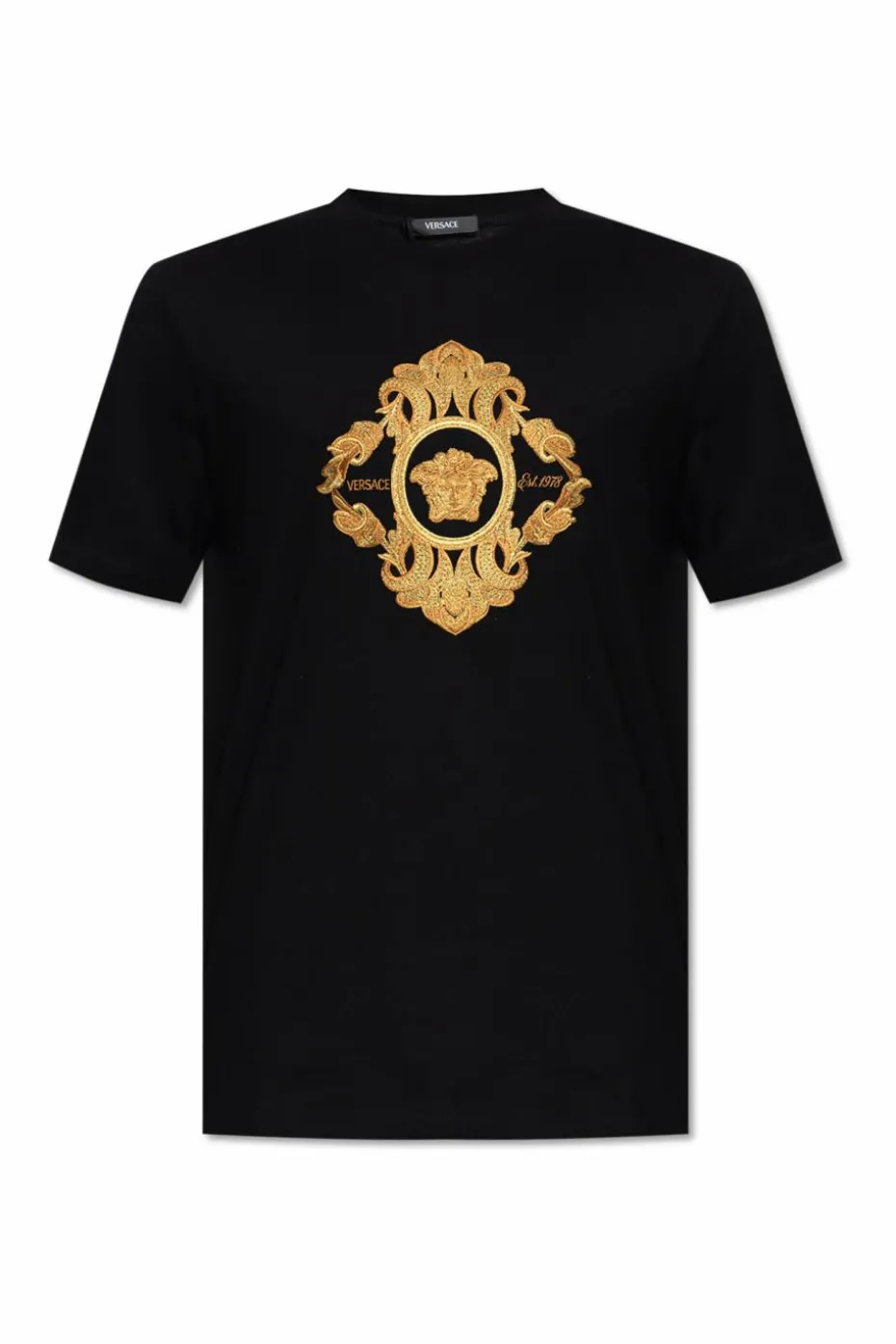 Versace BLACK T-shirt with logo