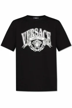 Versace BLACK T-shirt with print