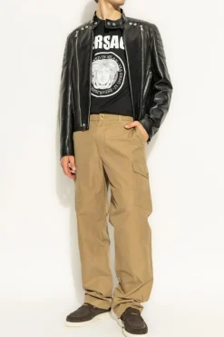 Versace BLACK T-shirt with logo