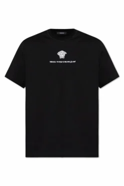 Versace BLACK T-shirt with logo