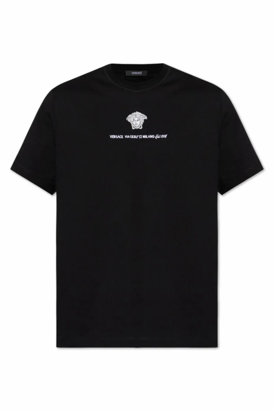 Versace BLACK T-shirt with logo