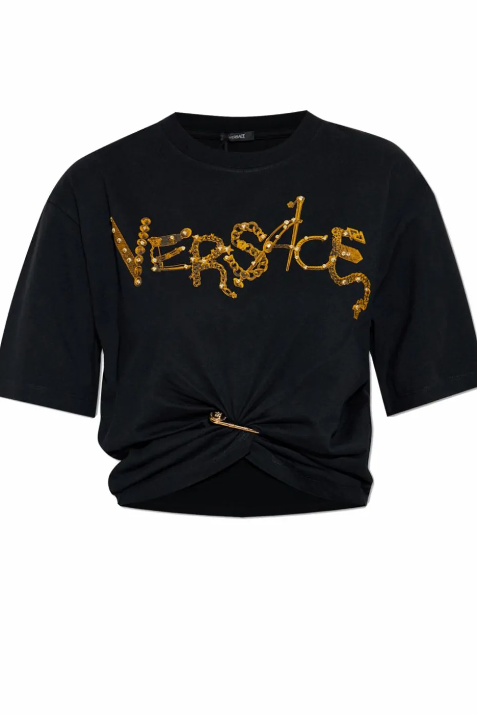 Versace BLACK T-shirt with logo