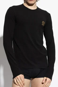 Versace BLACK Underwear T-shirt with long sleeves