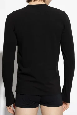 Versace BLACK Underwear T-shirt with long sleeves