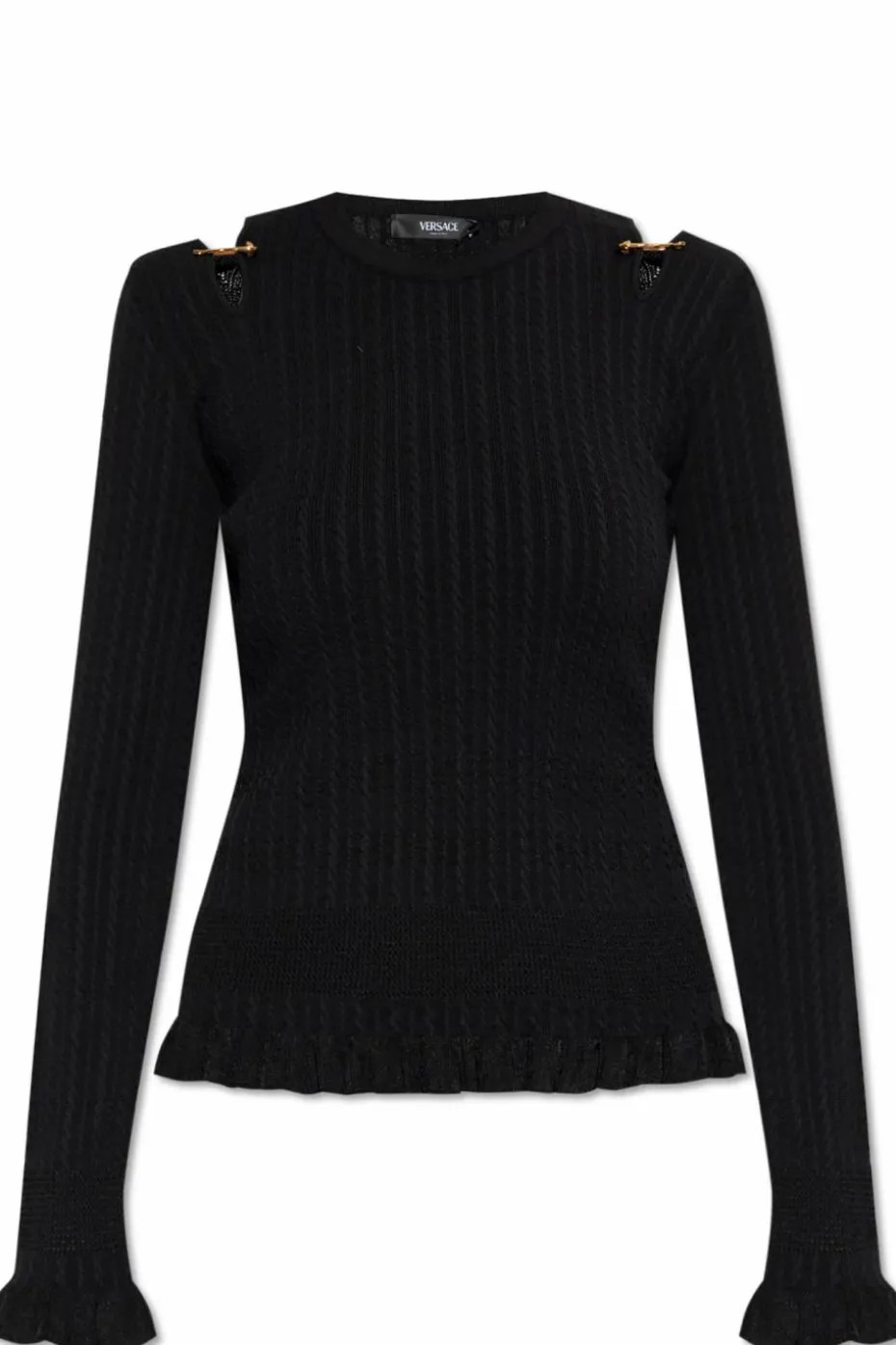 Versace BLACK With decorative safety pins