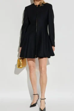 Versace BLACK Wool coat