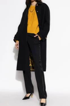 Versace BLACK Wool coat