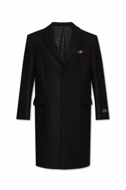 Versace BLACK Wool coat