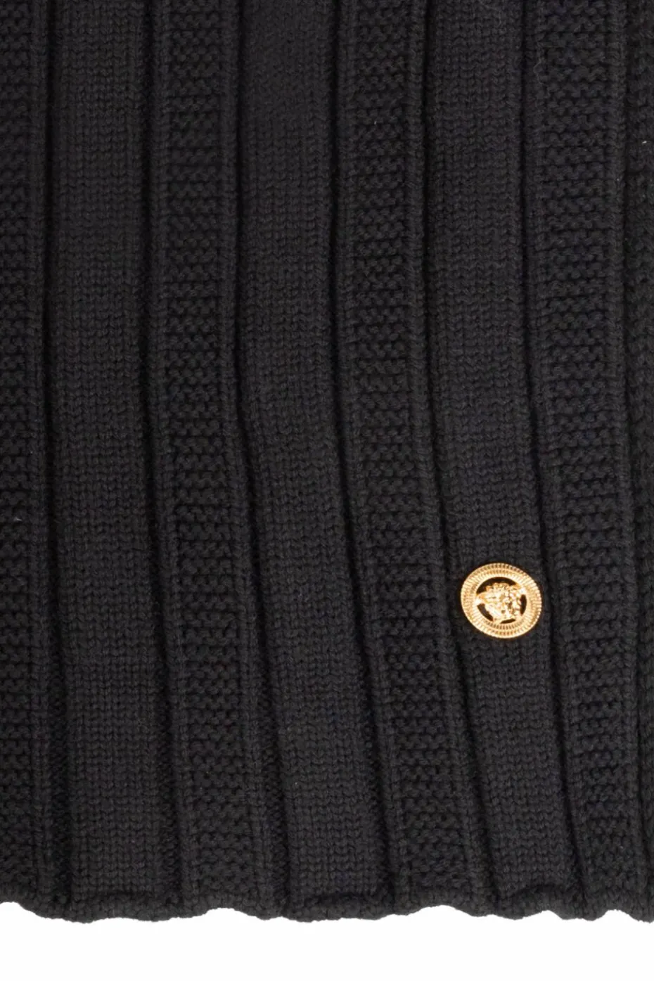 Versace BLACK Wool Scarf