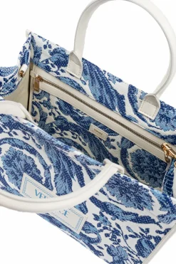 Versace BLUE 'Athena Medium' shopper bag