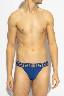 Versace BLUE Cotton 'jockstrap'