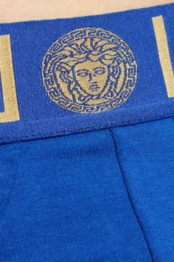 Versace BLUE Cotton Thongs