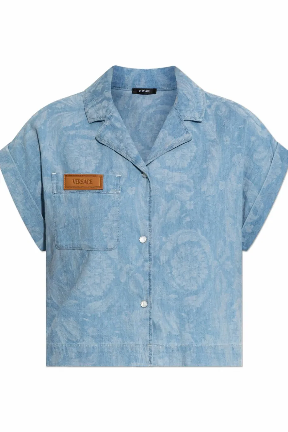 Versace BLUE Denim short-sleeve shirt
