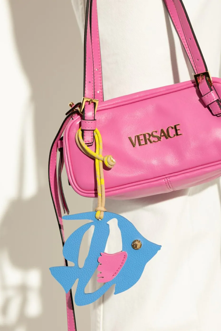 Versace BLUE Fish-shaped keychain