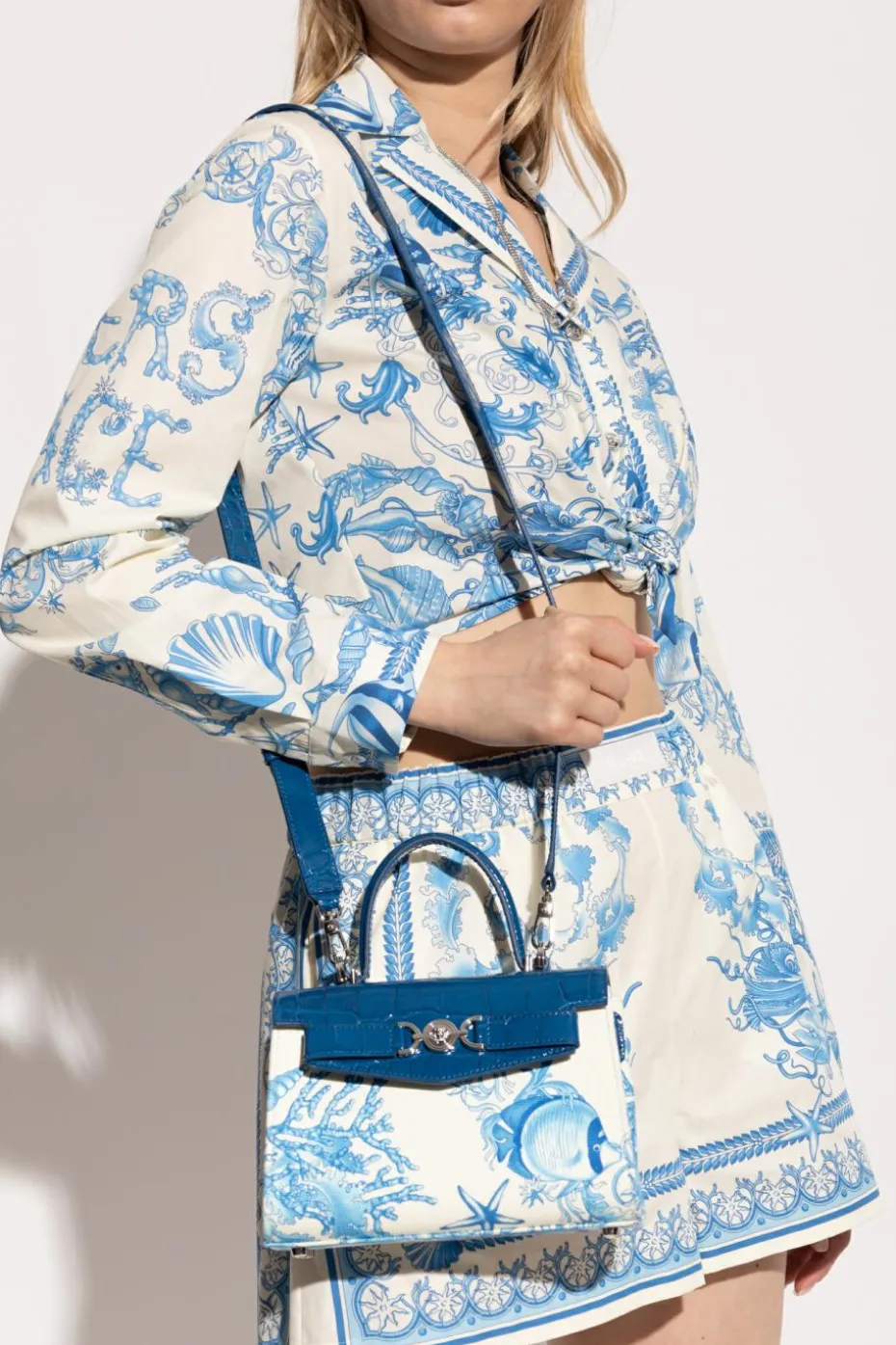 Versace BLUE Handbag "Medusa '95 Small"