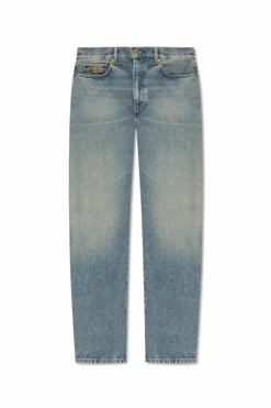 Versace BLUE Jeans with a 'vintage' effect