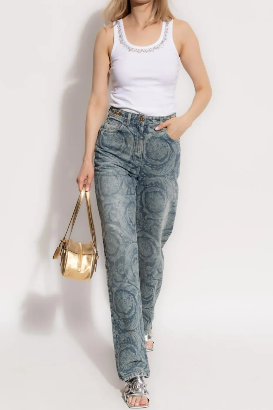 Versace BLUE Jeans with "Barocco" pattern