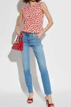 Versace BLUE Jeans with tapered legs
