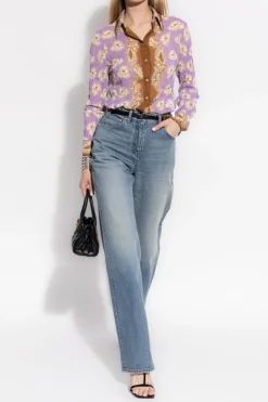 Versace BLUE Jeans with vintage effect