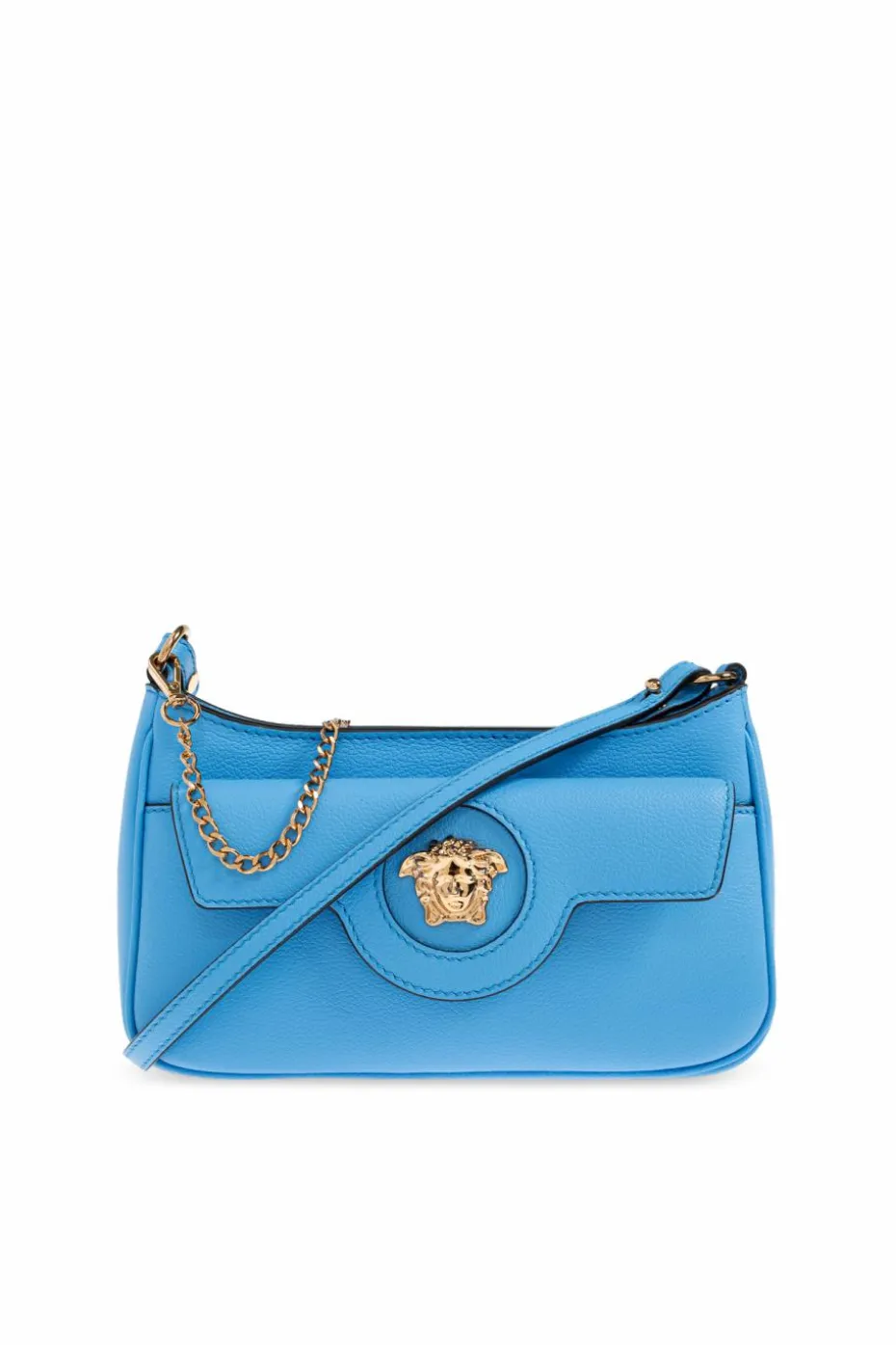 Versace BLUE Leather shoulder bag