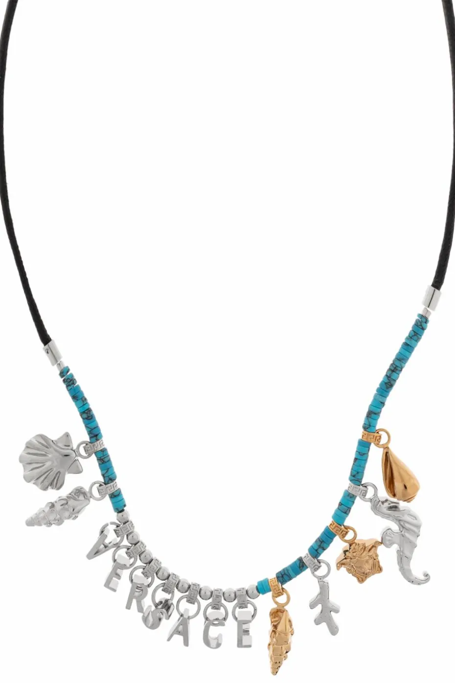 Versace BLUE Necklace with charms