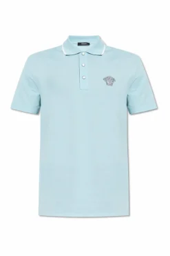 Versace BLUE Polo with logo