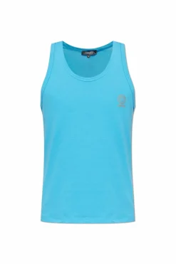 Versace BLUE Sleeveless underwear T-shirt