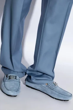 Versace BLUE Suede Loafers