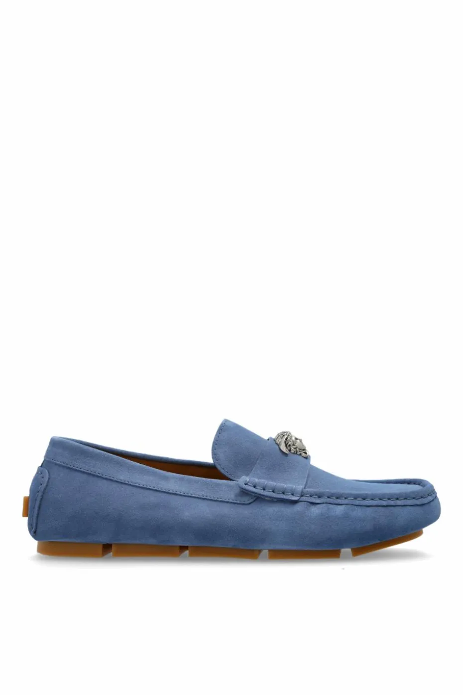 Versace BLUE Suede moccasins