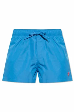 Versace BLUE Swim shorts with patch