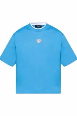Versace BLUE T-shirt with a characteristic "Medusa" head