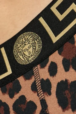 Versace BROWN Animal print boxers