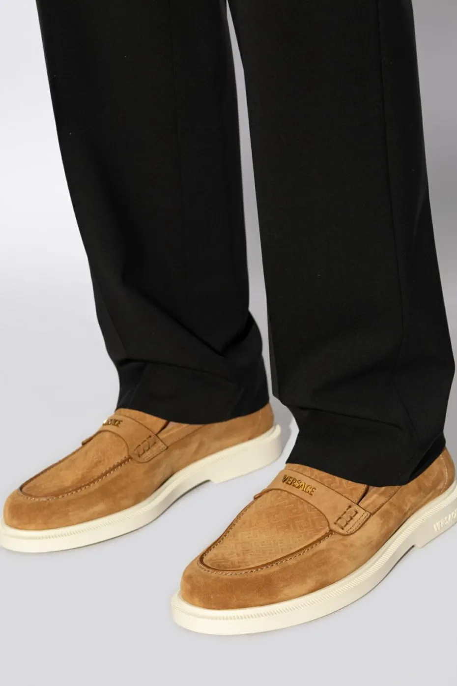 Versace BROWN Loafers type shoes