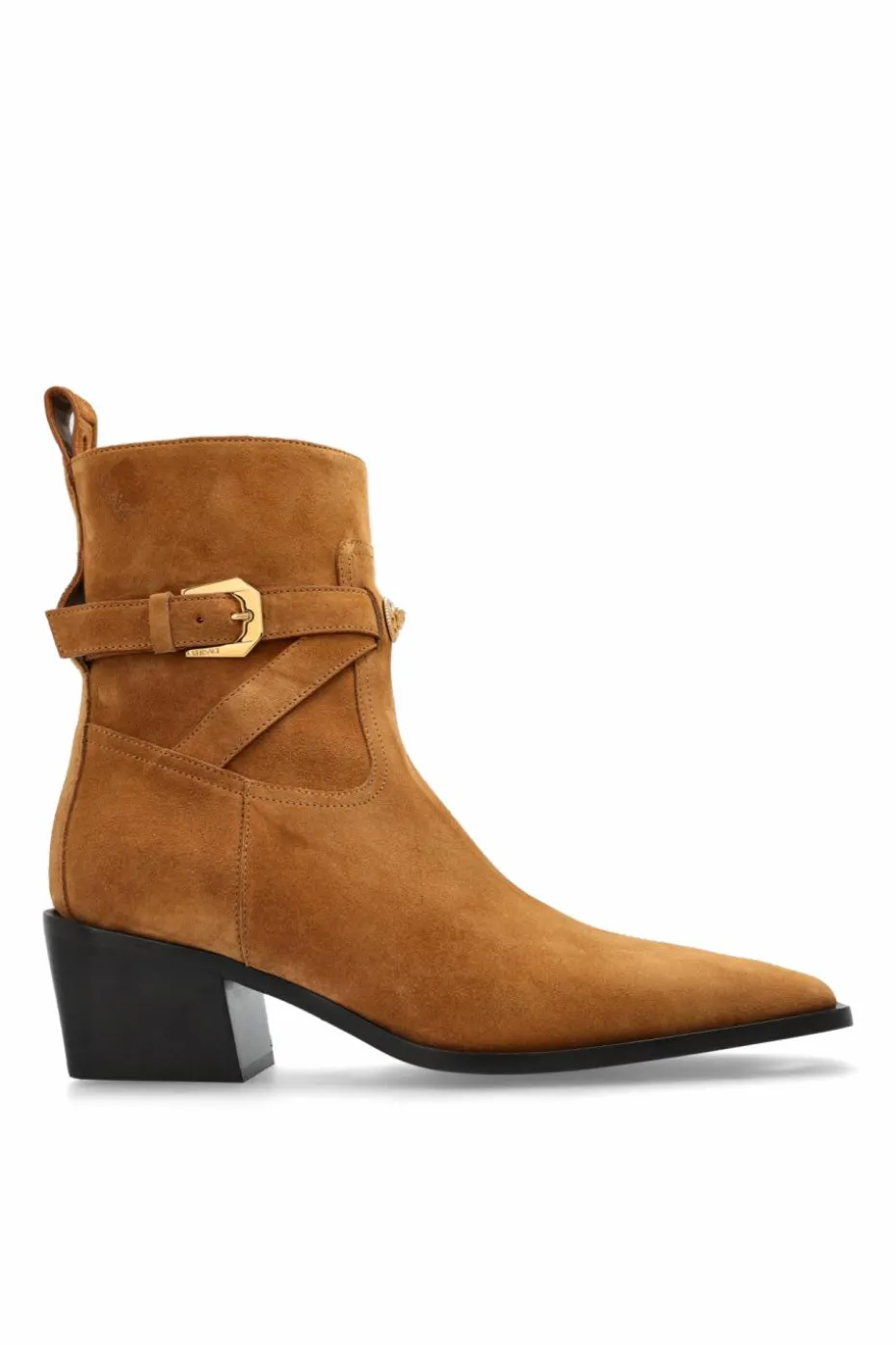 Versace BROWN Suede ankle boots