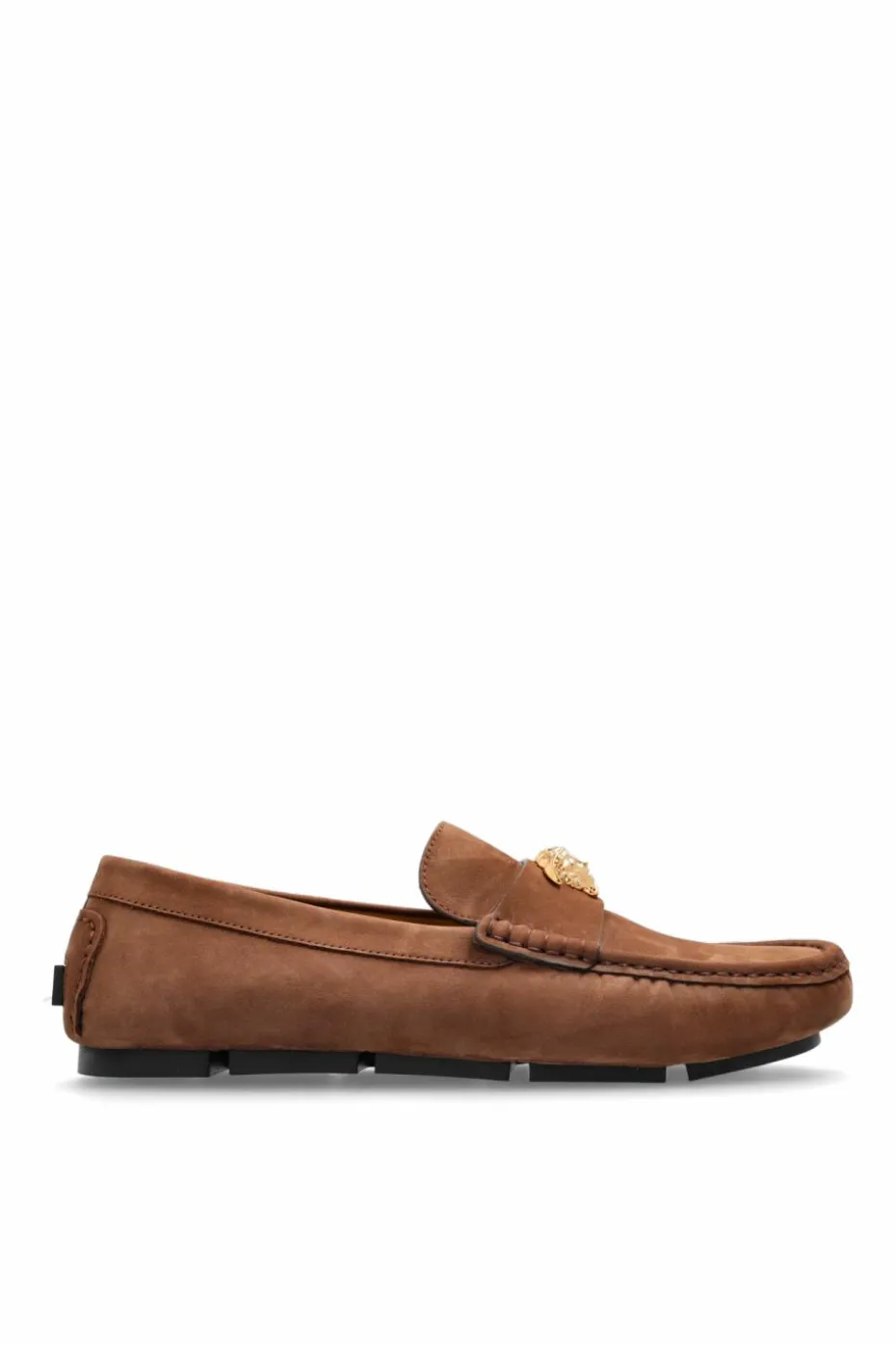 Versace BROWN Suede loafers
