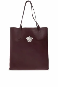 Versace BURGUNDY Shopper bag ‘La Medusa’