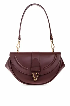 Versace BURGUNDY Shoulder bag `Virtus`