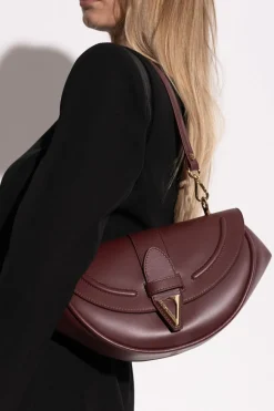 Versace BURGUNDY Shoulder bag `Virtus`