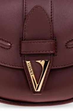 Versace BURGUNDY Shoulder bag `Virtus`